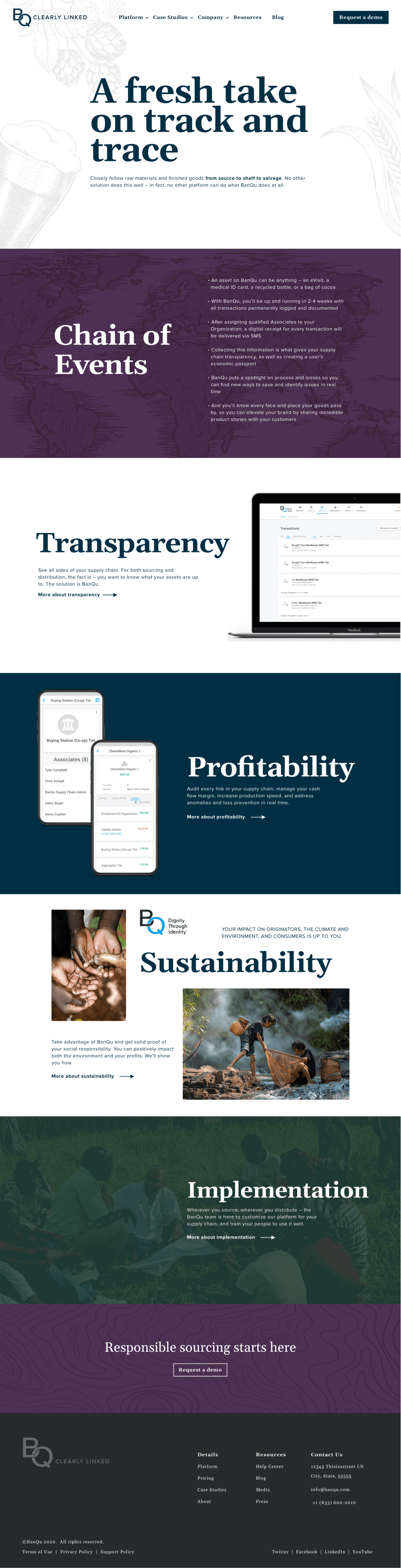 BanQu full page screenshot of platform page