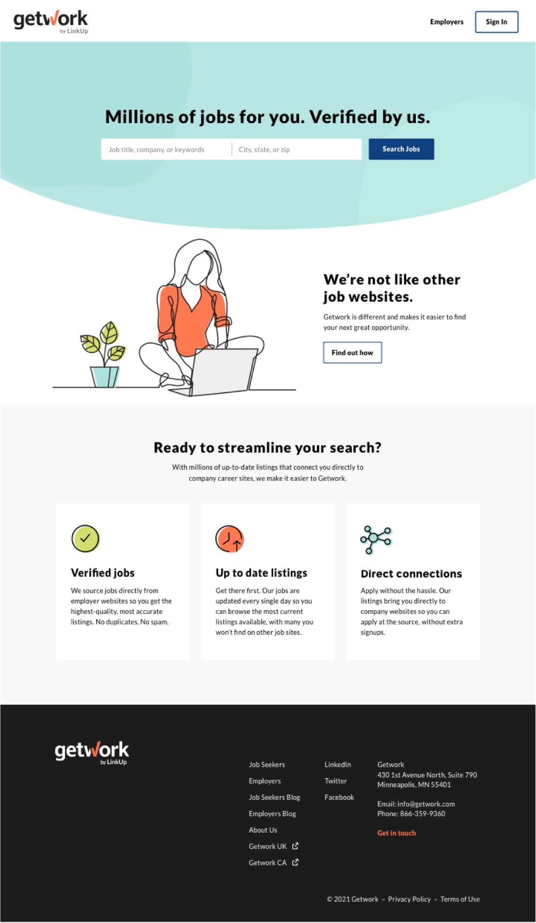 GetWork full home page screenshot