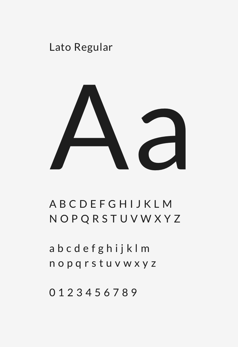 Rockbrook Camera Lato Regular typography font style