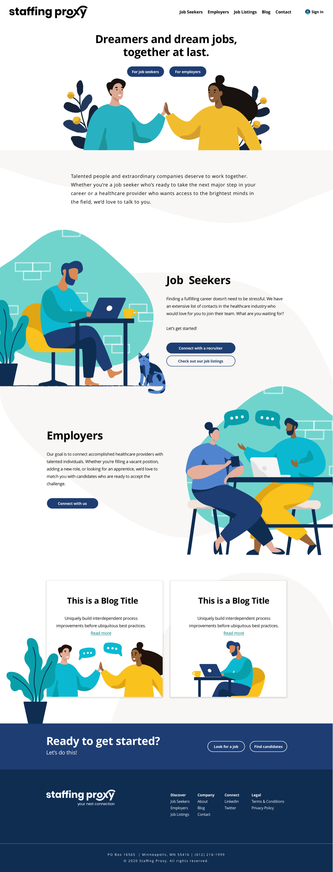 Staffing Proxy home page